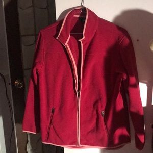 Pink light-weight coat.